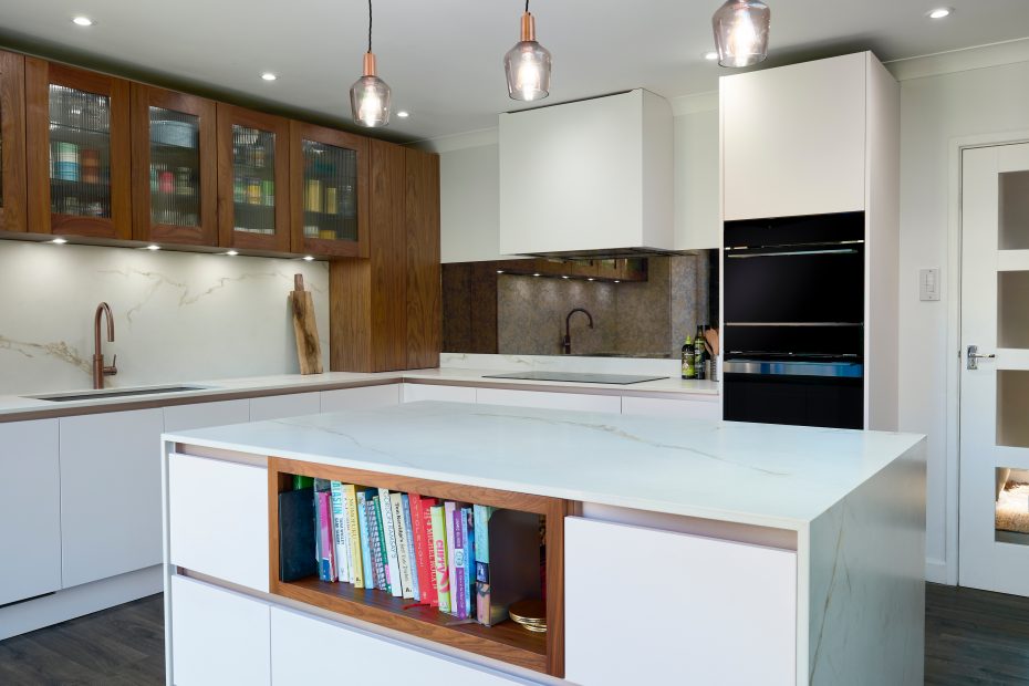 kitchen island in Bristol home
